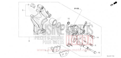 REAR BRAKE CALIPER CMX1100AP de 2023